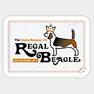 Regal Beagle Est. 1977 • Santa Monica, CA Sticker